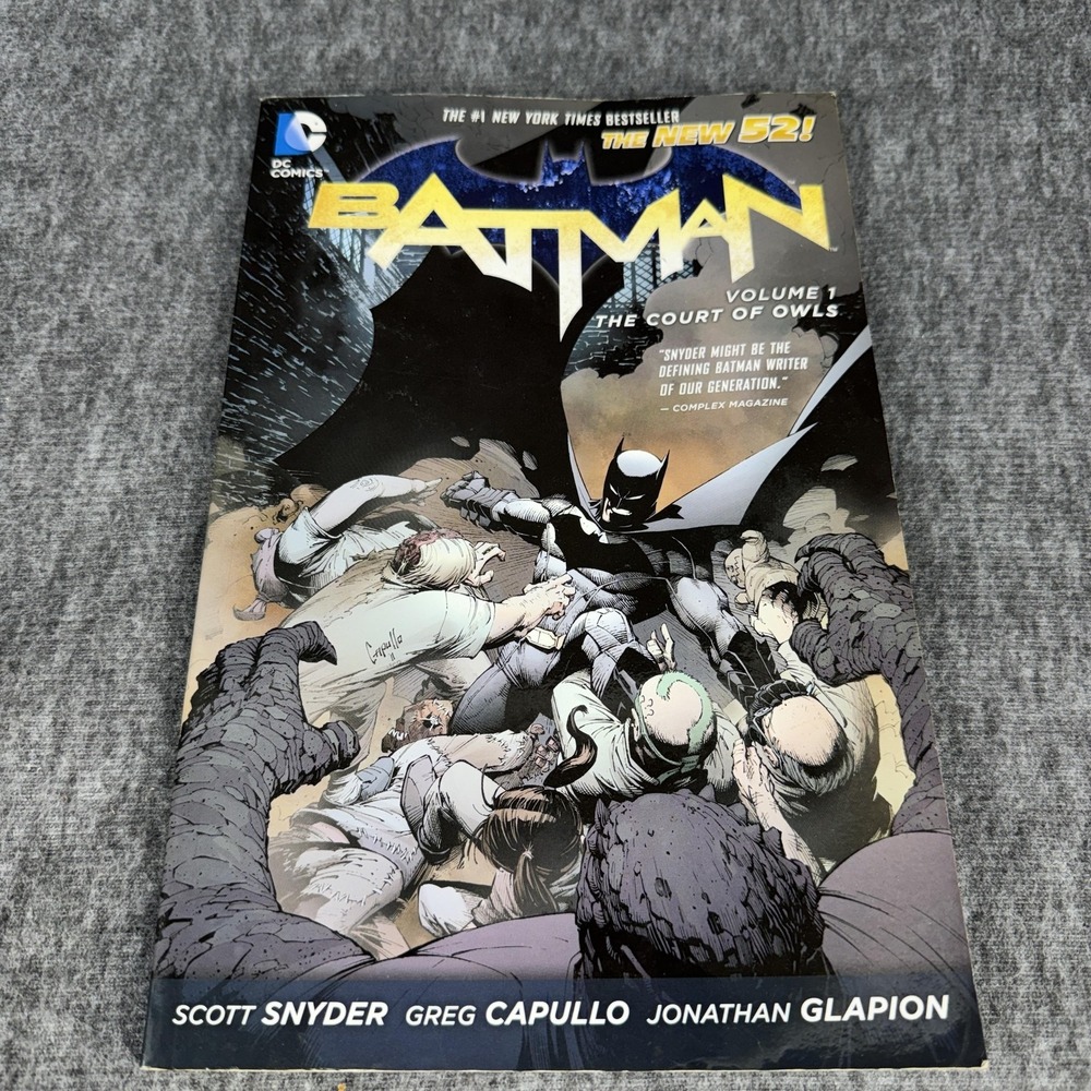 DC Comics Batman Vol 1 Court Of Owls Graphic Novel TPB Snyder Capullo New 52
